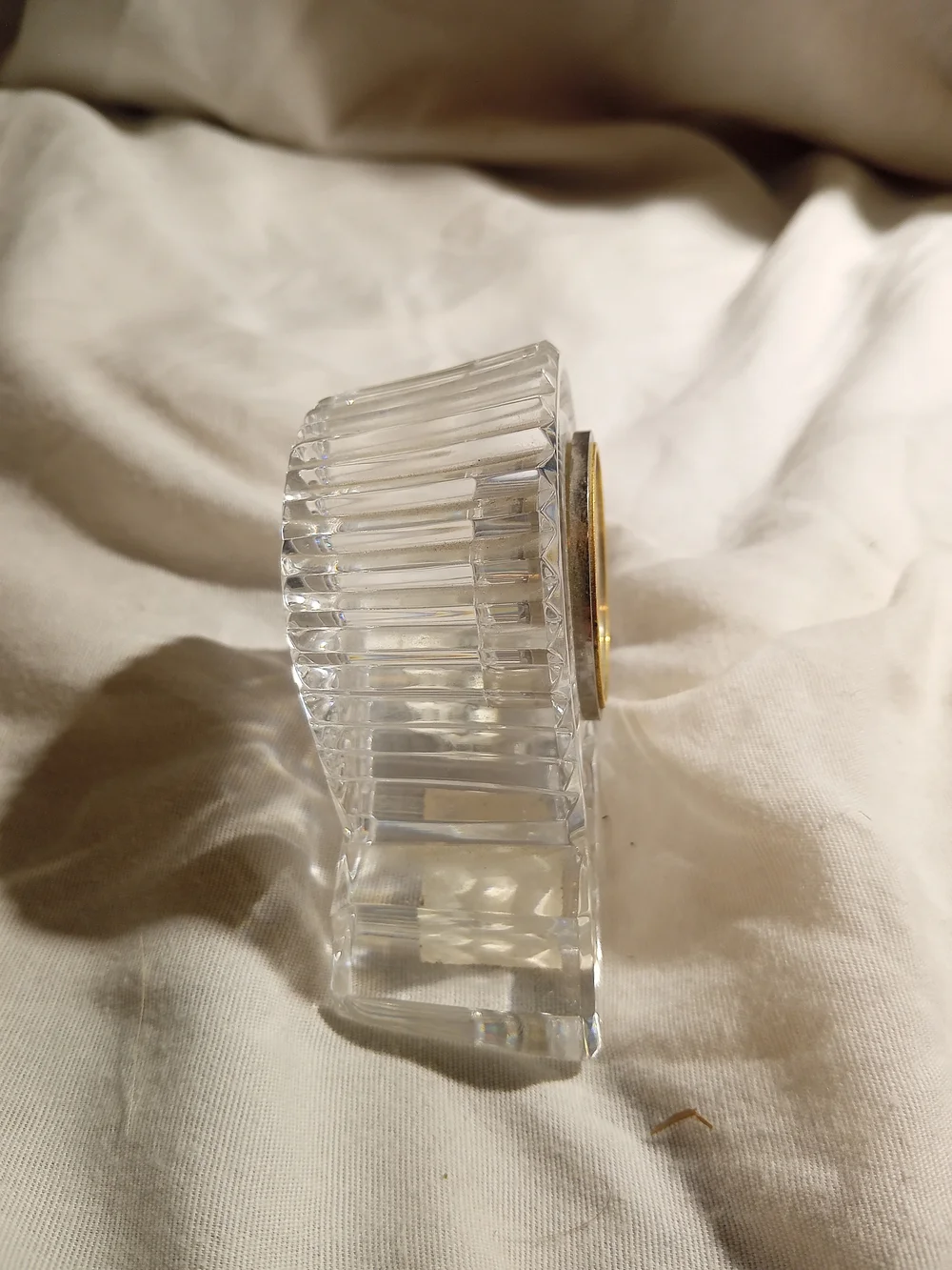 Crystal Mantel Clock Accent - Clear